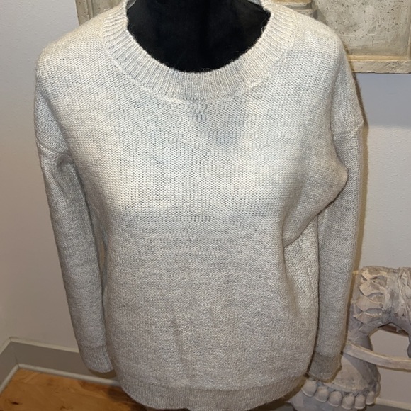 Magaschoni‎ pullover natural tan crewneck sweater Sz XS - Picture 2 of 6